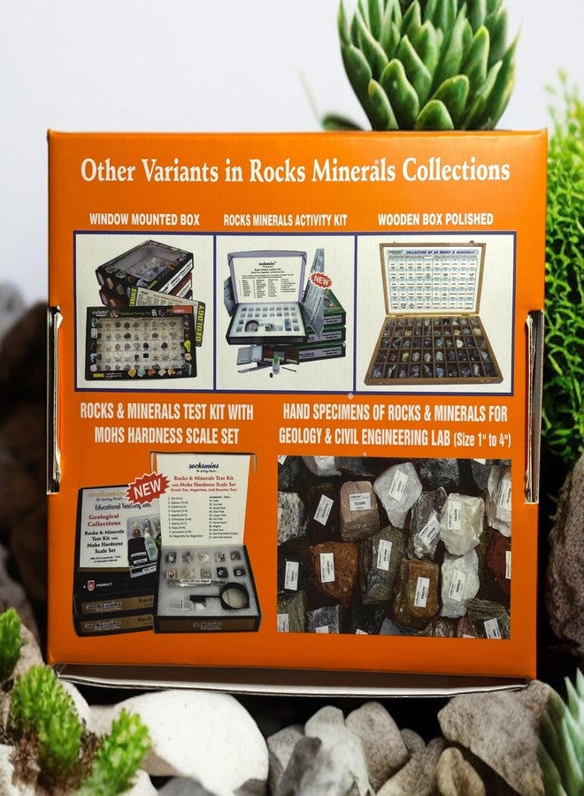 Rocksmins Collection of 20 Rocks Educational Kit Real Rock Collection for Kids & Adults STEM Learning Science Kit with Identification Guide & Storage Box - Image 5